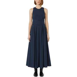 'S Max Mara Ussita cotton poplin midi dress - blue - XL