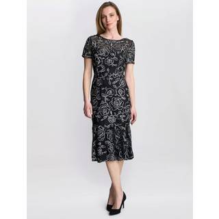 Gina Bacconi Gina Bacconi Savannah Corded Lace Black Dress - EU 40 (UK 12)