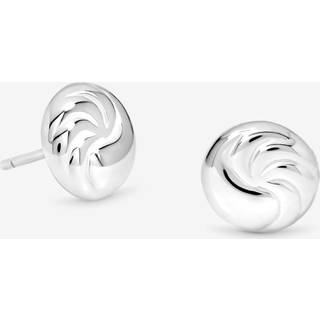 Simply Silver Simply Silver Silver Tone Sterling 925 Polished Textured Ridged Stud Earrings