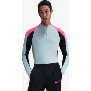 Nike Strike Dri-FIT-fodboldtræningstrøje med 1/2 lynlås til mænd - grå - L