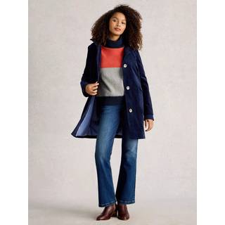 White Stuff White Stuff Navy Karla Velvet Coat