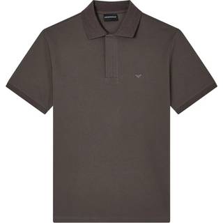 Emporio Armani Logo Collar Polo Grey