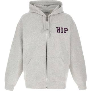 Hooded Mini WIP Sweatshirt, Ash Heather, L