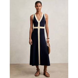 Reiss Reiss Lou Craft-Stitch strikket Midi-kjole - small