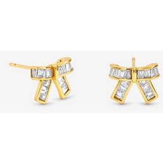Jon Richard Jon Richard Gold Plated and Crystal Mini Bow Earrings