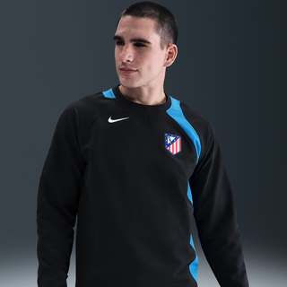 Atlético Madrid Third Nike Total 90-fodboldcrewtrøje til mænd - sort - S