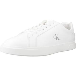 Leather Signature Logo Trainers - White - EU 39