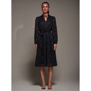 Jolie Moi Jolie Moi Midi-kjole i chiffon med slipsudskæring - 18