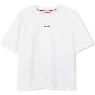 HUGO HUGO White Logo Short Sleeve T-Shirt