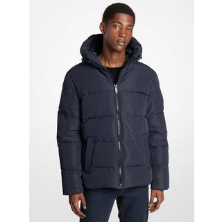 MK Alma Quilted Puffer Coat - Blue - Michael Kors - XXL