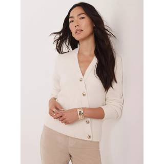 Mint Velvet Mint Velvet White Asymmetric Detail Cardigan