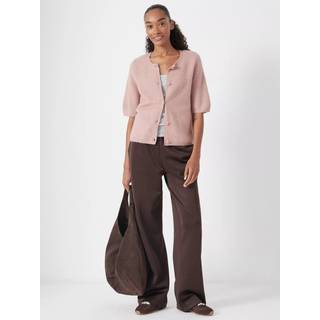 Hush Hush Uld Blend Kortærmet Ribbet Cardigan