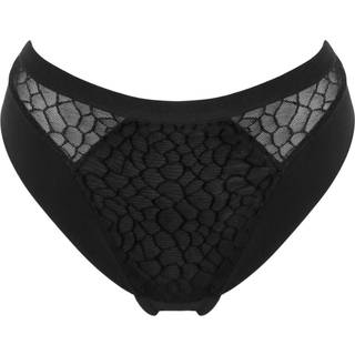 Pour Moi Pour Moi Black Geo Sculpt High Leg Midi Knickers