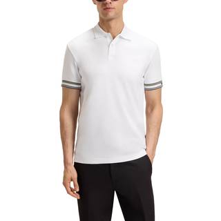 BOSS Green Herren Polo-Shirt weiß Slim Fit