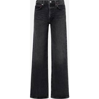 Agolde Harper mid-rise straight jeans - black - XS