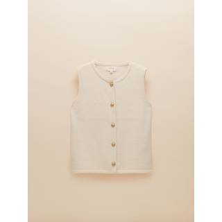 Joules Joules Holly-strikvest med rund hals og knapper