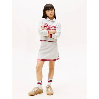 Varsity Rib-Knit Mini Skirt