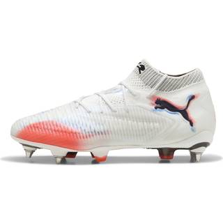 PUMA FUTURE 8 ULTIMATE MxSG Football Boots Unisex, Shoes, White/Black/Glowing Red, 44.5