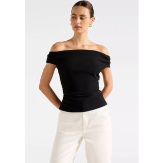 Forever New Forever New Somer Crepe Top med Bardot-udskæring