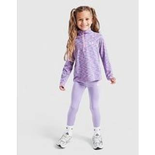 Under Armour Girls' Twist 1/4 Zip Top/Leggings Set Children, Lilla - 2-3Y