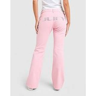 JUICY COUTURE Y2K Denim Flared Jeans, Pink - 16
