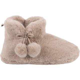 Totes Totes Cream Toasties Ladies Faux Fur Boot Slippers
