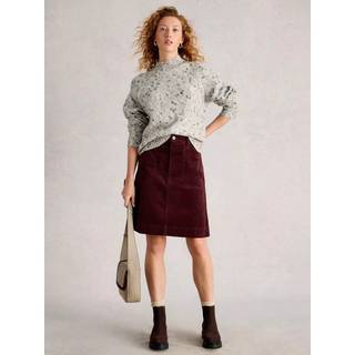 White Stuff White Stuff Maroon Tia Cord Skirt - 24
