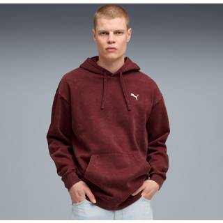 PUMA Essentials Elevated Relaxed Wash Hoodie Men, Men, Ruby Shimmer, L