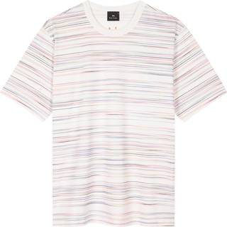 Paul Smith Stripe Logo T Shirt White
