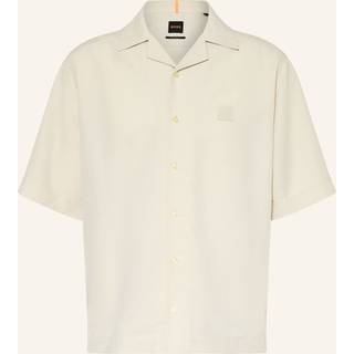 BOSS Lapisy Relaxed Fit Shirt Beige