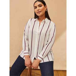 Live Unlimited Live Unlimited Stribet Langærmet Skjorte - EU 52 (UK 24)