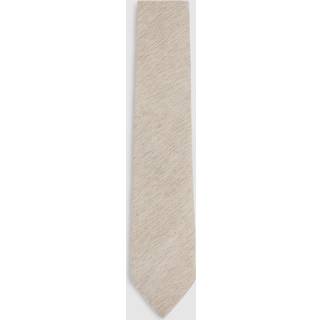 Reiss Reiss Oatmeal Donato Wool-Silk Textured Tie