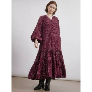 Albaray Albaray Burgundy Spot Dress - 46