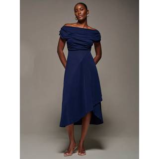 Jolie Moi Jolie Moi draperet jersey Midi Kjole med Draperet hals - EU 42 (UK 14)