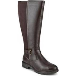 Pavers Pavers Wide Fit Leather Elasticated Long Boots