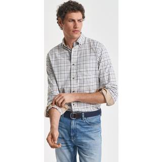 GANT Herre Regular fit tattersall ternet twillskjorte (M)