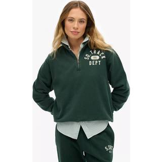 Superdry Superdry Athletic Essentials sweatshirt med applikation og halv lynlås