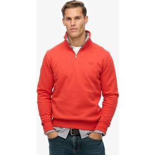 Superdry Superdry Orange Essential Logo Half Zip Sweattop
