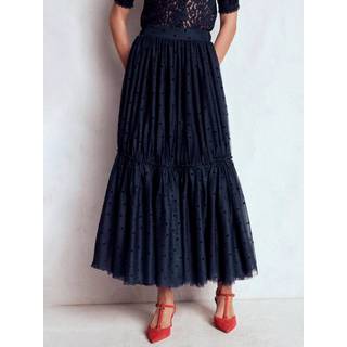 Boden Boden Anna Tyl Midi Nederdel - EU 42 Almindelig (UK 14 R)