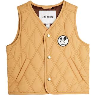 Mini Rodini Ritzratz Quiltet Vest Med Lapper Beige  Beige 140/146 cm  Beige  140/146 cm  mand