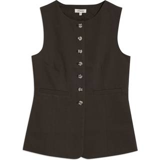 Albaray Albaray Chocolate Tailored Brown Waistcoat