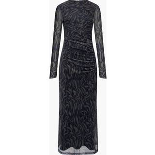 French Connection French Connection Green Zaria Mesh Long Sleeve Dress - large