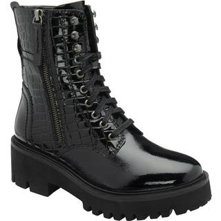 Ravel Ravel Black Leather Ankle Boots