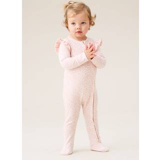 Angel & Rocket Angel & Rocket Pink Arabella Leopard Print Onesie W Headband
