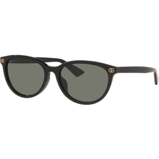 Gucci Kvinde Gucci GG1818SK 001 Solbriller Acetat Sort Grå Rund