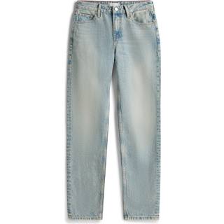 Faded High Rise Straight Leg Jeans