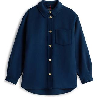 Wool Blend Pocket Regular Shacket