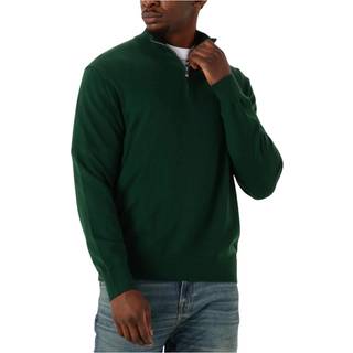 Quarter Zip Merino Jumper - Green - L