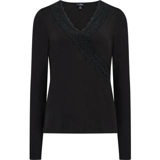 Pour Moi Pour Moi Black Sofa Loves Lace Hidden Support Long Sleeve Tshirt