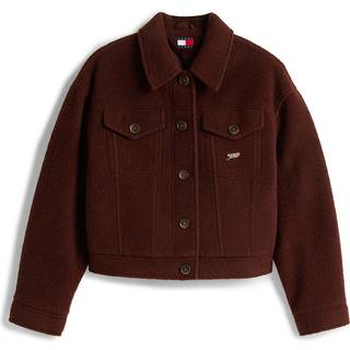 Wool Blend Logo Trucker Jacket